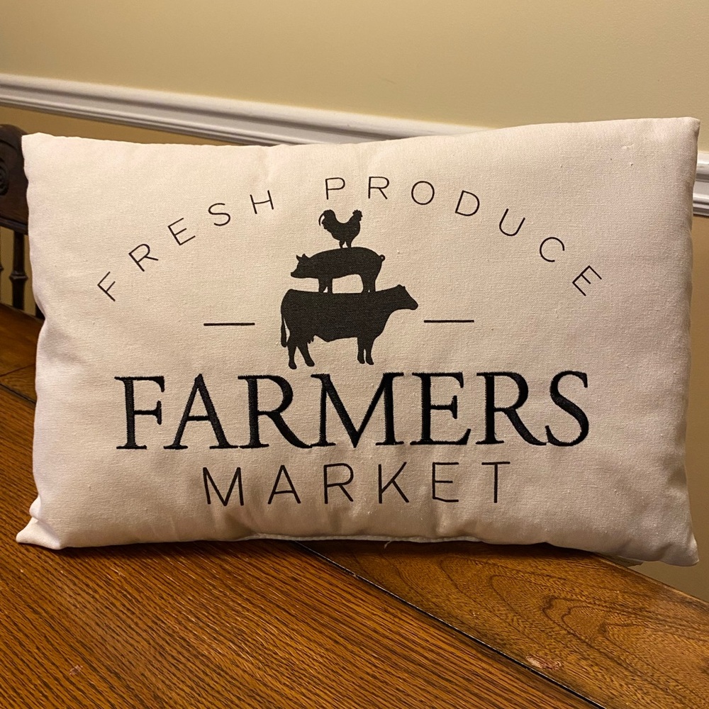 Farmhouse decor pillow